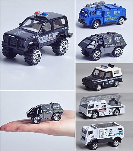 JSMK Plice Car Set 6-packs