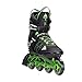 K2 Skate Men's F.I.T. Pro 84 Inline Skates, Black/Green, 12