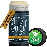 The Ilex Wood Natural Deodorant - 2.4fl oz. Handmade, Aluminum Salt Free, Plastic Free, Cruelty and Alcohol Free, Vegan, Eco Friendly Cardboard Tube – Spiced Patchouli (Spicy and Woody)