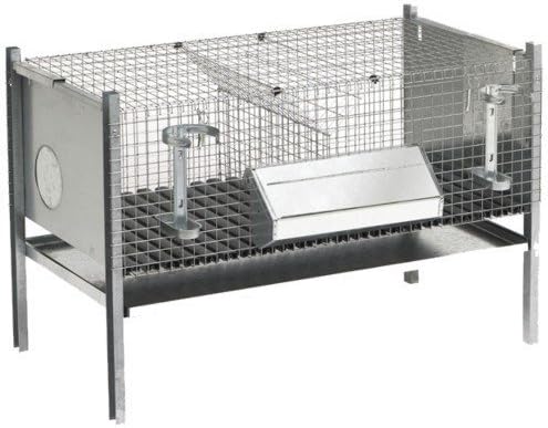 contro Cage for Rabbits 2 Cove cm 106 x 62 Without Nesting Gardening Articles Animal Husbandry