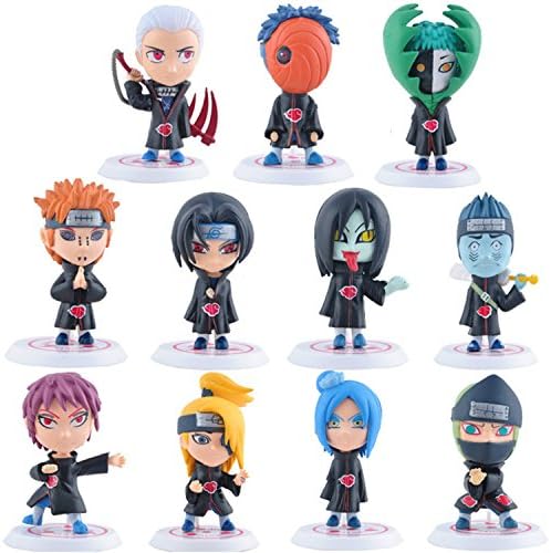 Andy Candy NARUTO Anime 11PCS Doll Models Plastic Toys