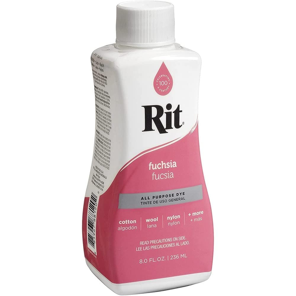Rit Purpose Liquid Dye 236ml, Fuchsia, 236 Millilitre