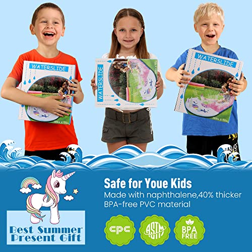 BOTHUA Slip and Slide, Slip n Slides with 2 Bodyboard for Kids and