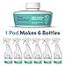 Clean Revolution- One Multi-Surface Refill Pod, Spring Air Scent, Makes 6 bottles/84 total oz. Plant-Based, Non-Toxic, Biodegradable, Eco-Friendly Cleaner
