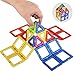 CleverFun Toys 75 pieces Toy with Glow in the dark pieces, wheels and plastic box 