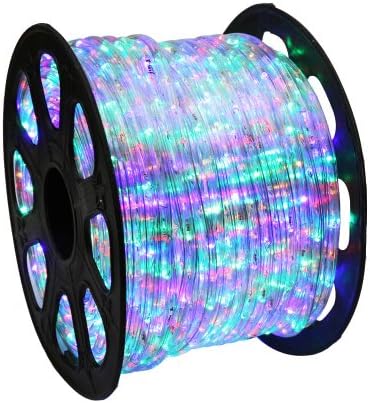 WYZworks 2x150Ft 110V LED Rope 2 Wire Flexible DIY Light Multi-RGB | UL &amp; CSA Certified