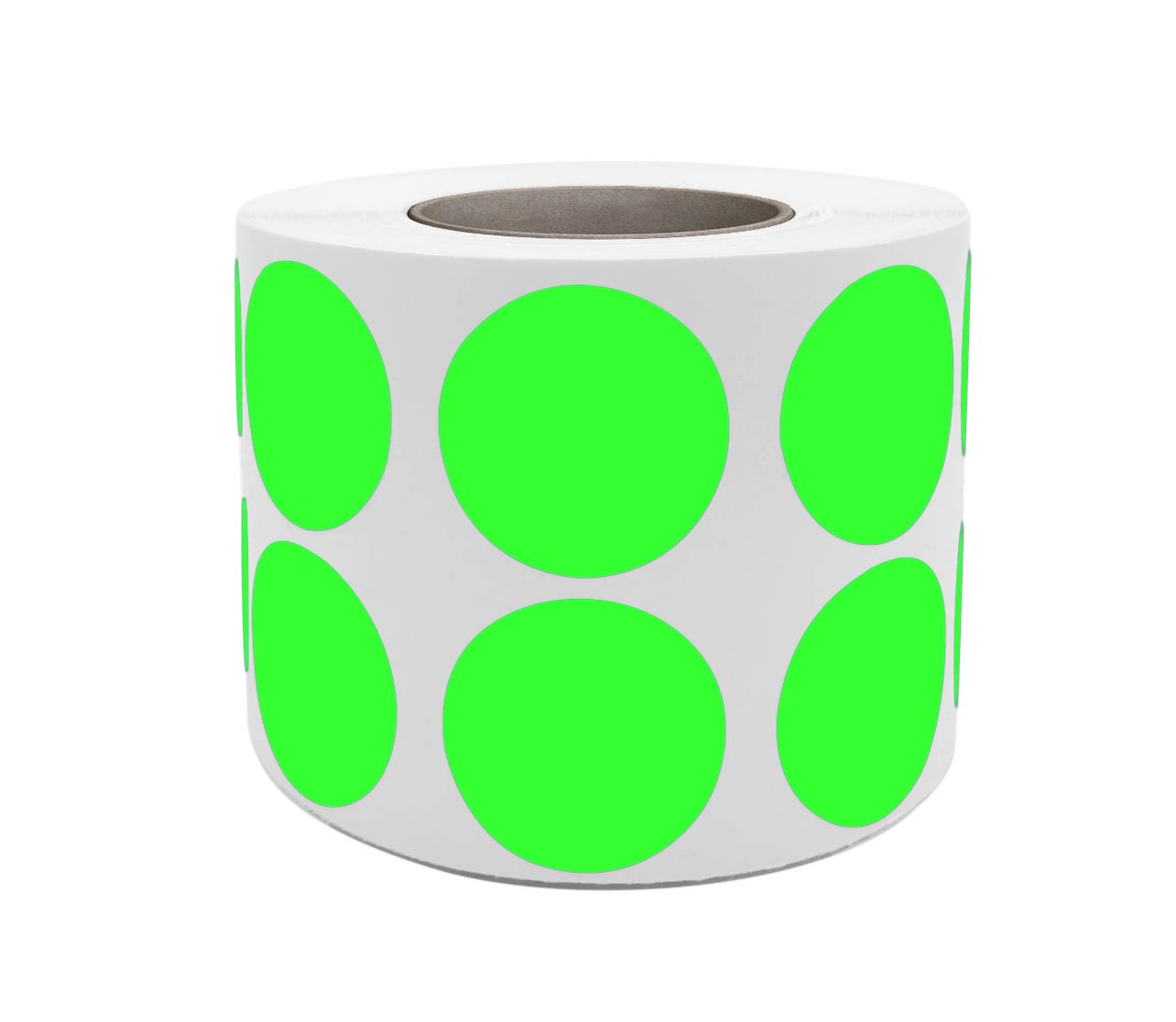 Royal Green Neon Green Color Coding Stickers 19mm Bright NeonRound Label Dots Rolls 1.9cm 1050 Pack
