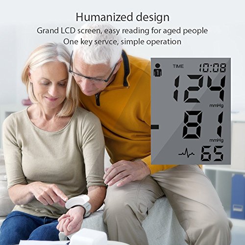 Blood Pressure Monitor HYLOGY Clinically Accurate Automatic Wrist Blood Pressure Cuff Monitor 2 * 120 Memory Storage FDA CE RoHS Approved