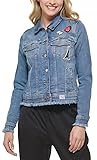 Karl Lagerfeld Paris Women's Logo Patch Raw Denim