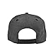 DALIX Premium 5 Panel Wool Blend Hat Flat Bill Cap Snapback (Dark Gray/Black)