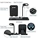 Wireless Charger, Acokki 4 in 1 QI Fast Charger Phone Holder Compatible with Airpods iPhone Samsung, Wireless Charging Holder Work for iWatch Series 4/3/2/1(Black)