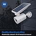 Motion Sensor Outdoor Solar Lights Waterproof Aluminum alloy(Not plastic) Solar Spot Lights, Solar Motion Detector Lights for Outside Patio Porch Wall Driveway Garden, 100-Week FREE Refund/Replacement