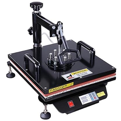 Yescom 5-in-1 15"x15" Digital Heat Sublimation Transfer Press Machine 1200W with Gloves - Image 4