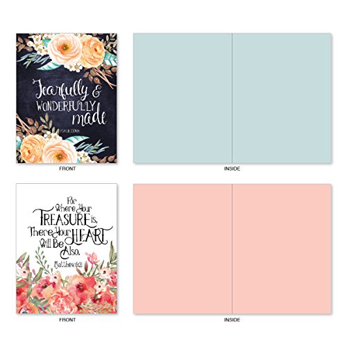 image for The Best Card Company 10 Assorted Religious Note Cards (4 x 5.12 Inch)