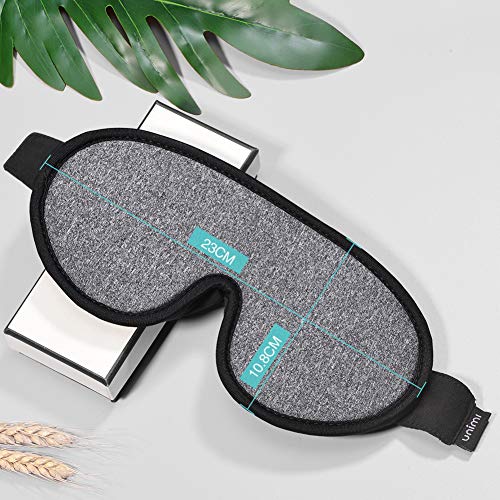 Sleep Mask,Unimi Eye Mask for Sleeping 3D Breathable Memory Foam Contoured Modular Nap/Travel/Shift Work Sleeping Mask,100% Lights Blockout Sleep Mask for Men Women, Soft Comfort Eye Shade Cover