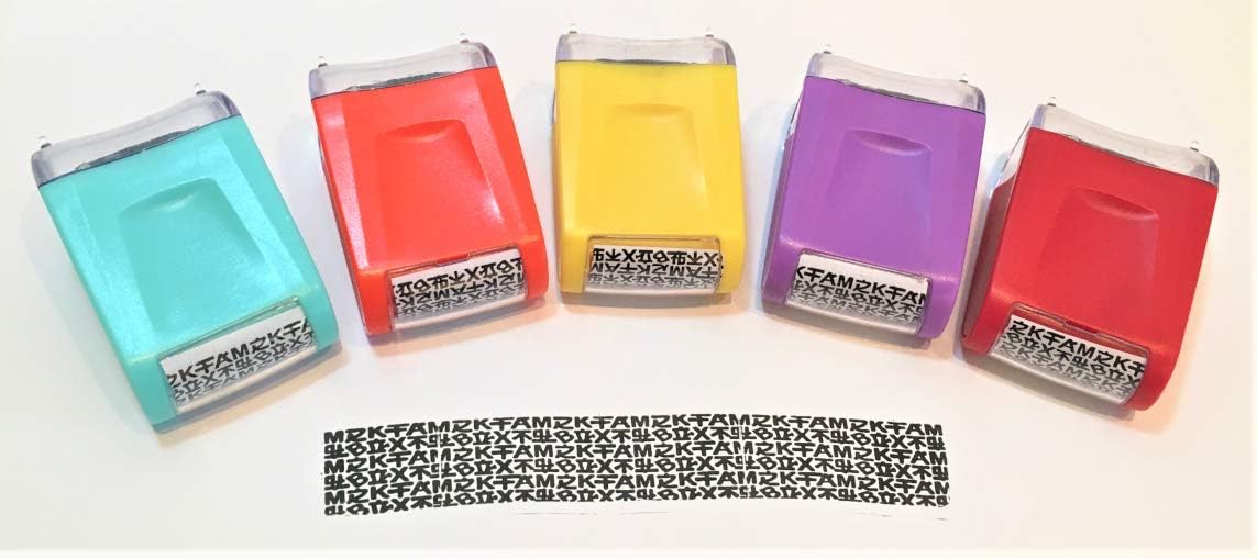 Identity Theft Protection Pre-Inked Roller Stamp