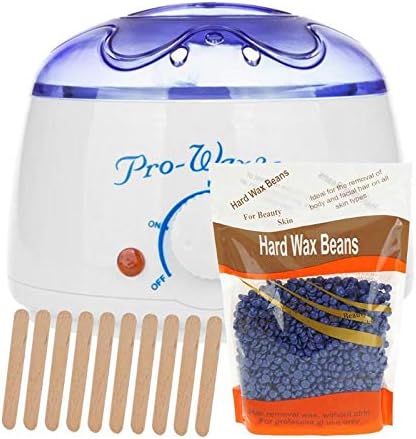 Livedealing 200cc Wax Warmer Pot Machine +100g Wax Beans Salon Spa Hair Removal Hot Paraffin Hand Leg Body Care Instrument Pro-Wax100 (Lavender)