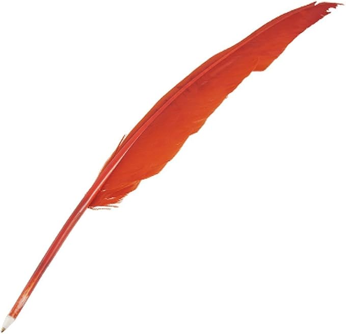 Penna Con Piuma D'Oca PATIKIL - Stile Vintage Per Calligrafia, Firma E Decorazione, Grigio, 21 Cm - Foto 6