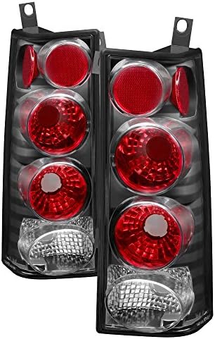 JdragonTail Light Compatible for Chevy 2003-2015 Express Van/Savana Black Rear Brake Tail Lights 1500 2500 3500