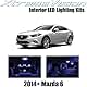 XtremeVision Mazda 6 2014+ (12 Pieces) Pink Premium Interior LED Kit Package + Installation Tool