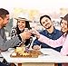 NutriChef Bamboo Natural Cheese Board Set with Bonus Condiment Cup-Extra Large Size 100% Home Organic Wooden Plate and Charcuterie Tray with 4 pcs Cutting Knife Slicer, 13