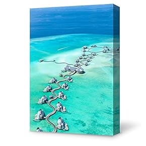 Canvas Wall Art Modern Beach and Seaside Hotel Home Decor Canvas Painting Wall Decoration for Bedroom Living Room - 12x18 inches