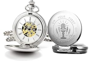 oyeaho Pocket Watches, Pocket Watch to Husband King, Personalized Pocket Watches for Men with Chain, Gifts for Husband-Engraved Pocket Watches for Men Wedding Birthday Anniversary for Him