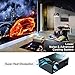 Projector, Queretek Video Projector 2800Lux Screen Mirroring, HD Projector Mini Home Projector Support 1080P, with HDMI Cable USB VGA AV, Compatible Laptop Tablet Smartphone Amazon Fire TV Stickthumb 3