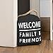 Pavilion Gift Company 72160 Welcome Door Stopper, 5 by 6-Inch, Black