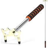 EOTJYAO Pool Bridge Stick, Professional Retractable Pool Cue Bridge with Removable Brass Bridge Head, Free Adjustment for Multi-Angle Shots, Easy to Use and Storage, Essential Pool Table Accessories