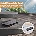 AMAES Solar Charger 26800mAh,Portable PD 18W Charger＆10W Qi Wireless Charger Li-Polymer Battery Pack,4 Outputs,Super Bright Flashlight,IPX2 Rainproof