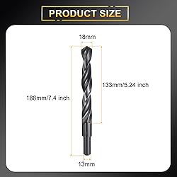 HARFINGTON 18mm Drill Bit 13mm Reduced Shank Round