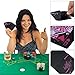 Joyoldelf Waterproof PVC Poker Playing Cards, Deck of Card with Black Backing in Box Great Gift for Family Party BBQ Game (Red)