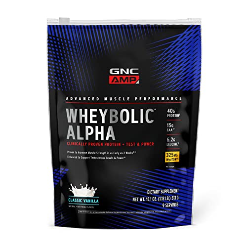 GNC AMP Wheybolic Alpha with MyoTOR Protein Powder Targeted Muscle