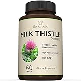 Premium Milk Thistle Complex For Natural Liver Support - Best Cleanse & Detox Formula - Powerful Milk Thistle Extract & Seed Powder For Maximum Health - Standardized Silymarin Content