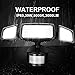 BBOUNDER 39W LED Security Lights Motion Outdoor 3000 Lumen 5000K Motion Sensor Lights Waterproof IP65 ETL Certificated 3-Head Adjustable Flood Light for Entryways Stairs Yard and Garage