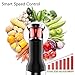 Proscenic Hand Immersion Blender, 800 Watt Powerful Smart Speed Control Hand Blender Set, 4-in-1 Handheld Stick Blender Mixer Includes Food Chopper, Stainless Steel Blades, Whisk, and BPA-Free Beaker