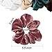 Ondder 5 Pack Large Velvet Scrunchies Hair Scrunchy Big Hair Bobble Elastics Hair Bands Headbands Women Scrunchies Bobbles Hair Ties, 5 Pieces