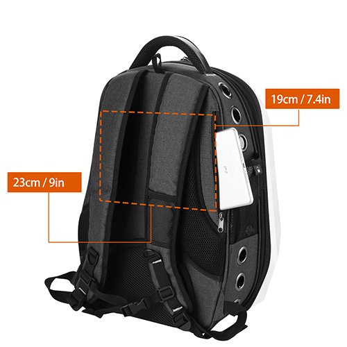 image for Blitzwolf Large Capacity Diamond Space Capsule Pet Carrier Backpack wi