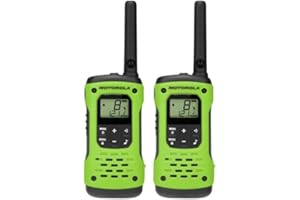 Motorola Solutions Talkabout T600 H2O Rechargeable Two-Way Radios, 2 Pack, - Green/Black