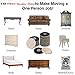 Furniture Sliders Kit (16 Piece) for Carpeted and Hard Floor Surfaces, Moving Pads, Move Heavy Furniture Quickly and Easily with Furniture Sliders - Do It Easily & Safely (Beige)
