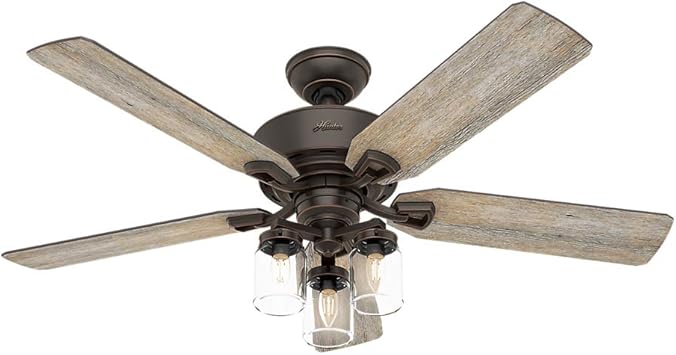 Hunter Indoor Ceiling Fan With Remote Control Devon Park 52