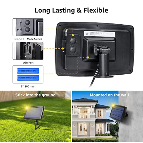 Lepro Solar Outdoor String Lights Patio Bistro