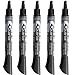 Quartet Dry Erase Markers, Whiteboard Markers, Chisel Tip, EnduraGlide, White Board Dry Erase Pens for Teachers, Home School & Office Supplies, Black, 12 Pack (5001-2M)