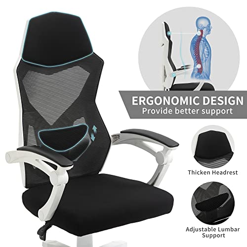 HOMEFUN Ergonomic Office Chair, High Back Executive Desk Chair Height Adjustable Mesh Computer