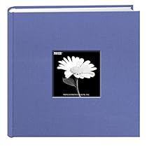 Fabric Frame Cover Photo Album 200 Pockets Hold 4x6 Photos, Sky Blue