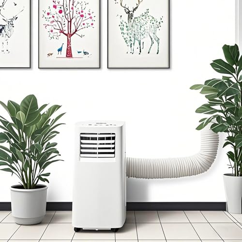 YinNorth 80" Length 5.9 Inch Diameter Portable Air Conditioner Hose Exhaust Vent AC Hose Counter-Clockwise Thread Tube Universal Replacement Compatible with Haier, LG, Delonghi and More