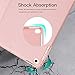 Ztotop Case Newest for iPad 9.7 Inch 2018 with Pencil Holder - Lightweight Soft TPU Back Cover and Trifold Stand with Auto Sleep/Wake, Protective for iPad 6th Generation(A1893/A1954),Rose Gold