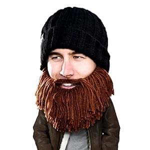 Beard Head - The Original Barbarian Vagabond Knit Beard Hat (Brown)