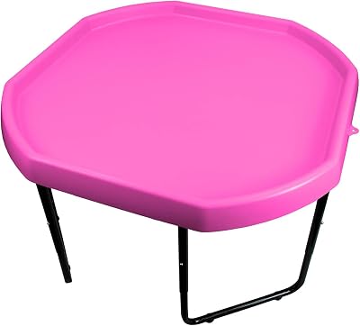 Simpahome Children’s Sand & Water Tray Dark Pink 70x70cm + Adjustable Stand